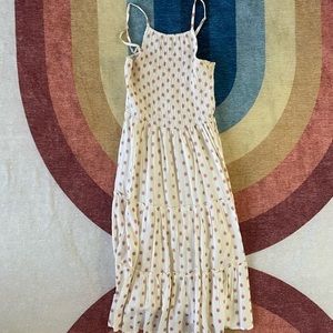 Polka dot dress, lightweight material, never worn